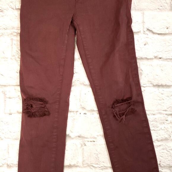 Pacsun women's Burgundy Jegging size 26/s - Picture 4 of 9